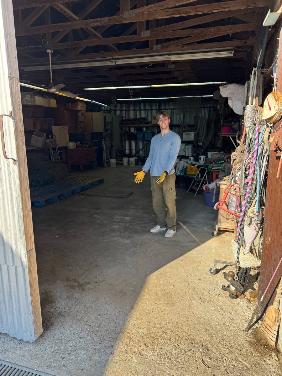 After — clean cleared-out space